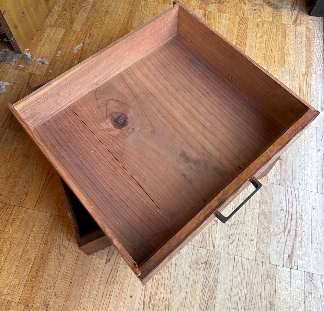 昭和レトロ 木製 引き出し 3点セット｜古家具 古道具 収納箱｜当時物
