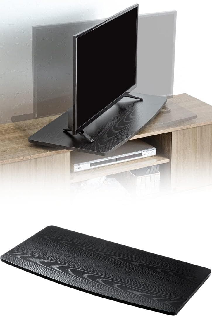 テレビ回転台 ターンテーブル EEX-ROT08（ブラック） ２セット