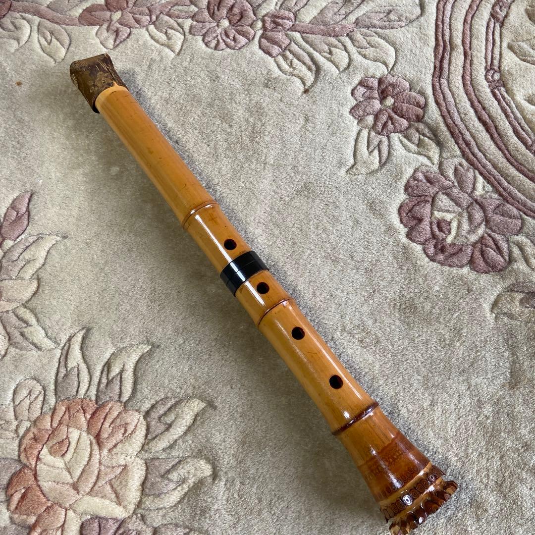 112 値下げ　尺八　一尺六寸管　春山銘