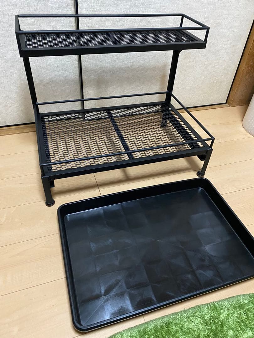 アイアンシェルフ　植物棚　アガベ　多肉植物　アイアンラック