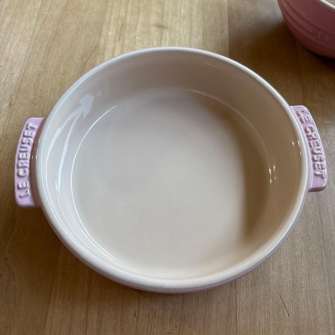 【お値下げ】ル・クルーゼ　 グリーン、ピンク、タパスディッシュ、ライスボウル4点