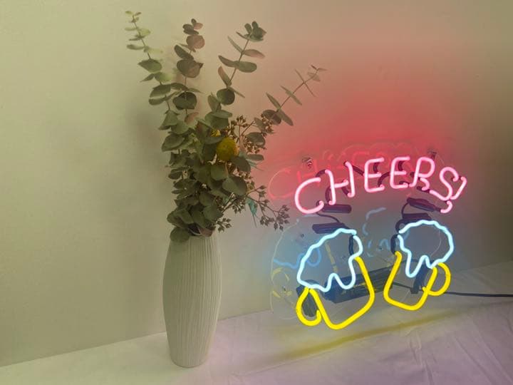 ビール　beer 居酒屋　ガラスネオンサイン　オーダーメイド　アメリカン雑貨