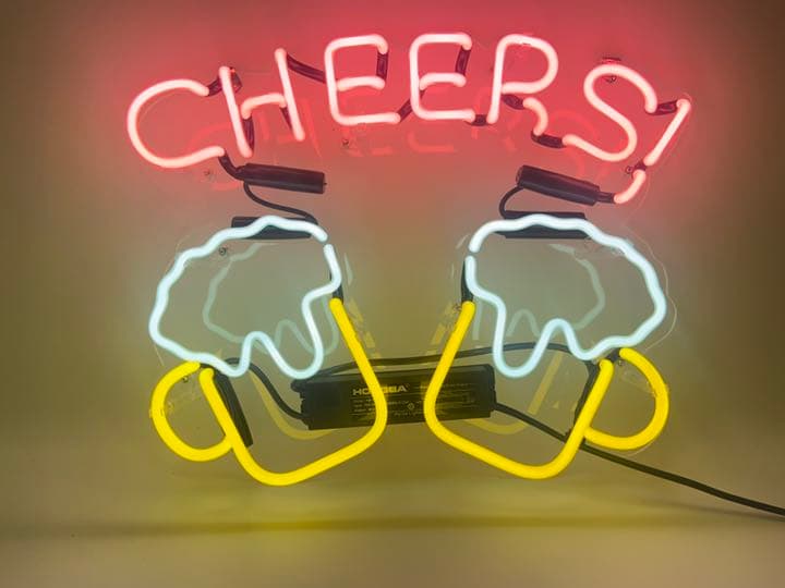 ビール　beer 居酒屋　ガラスネオンサイン　オーダーメイド　アメリカン雑貨