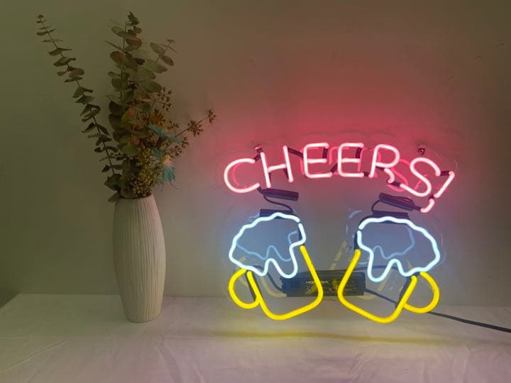 ビール　beer 居酒屋　ガラスネオンサイン　オーダーメイド　アメリカン雑貨