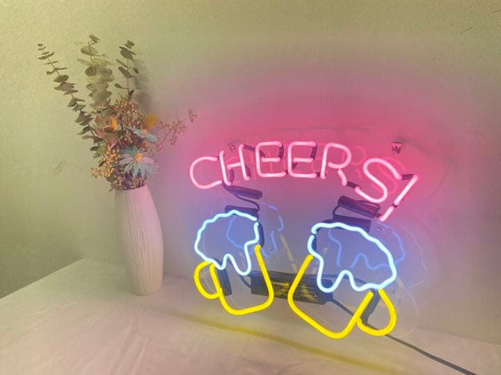 ビール　beer 居酒屋　ガラスネオンサイン　オーダーメイド　アメリカン雑貨