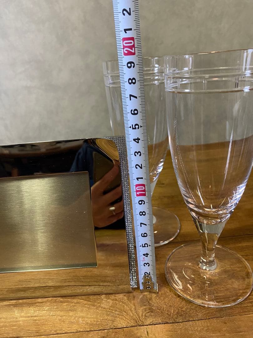 スワロフスキー フォトフレーム　ティファニー　ワイングラス　セット　シャンパン