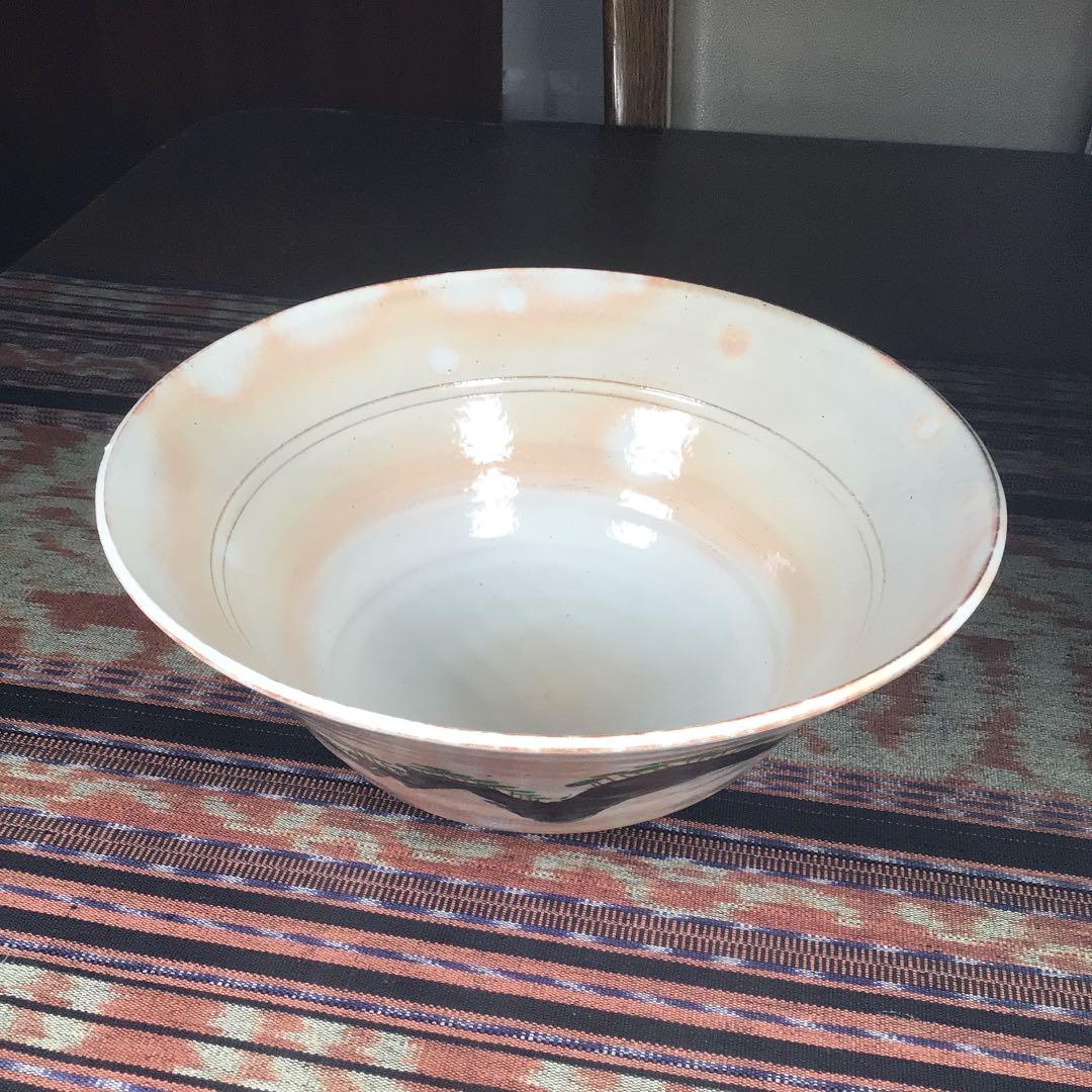 『プレうー特価』　京焼　音羽山房　番浦史郎　特大　大鉢