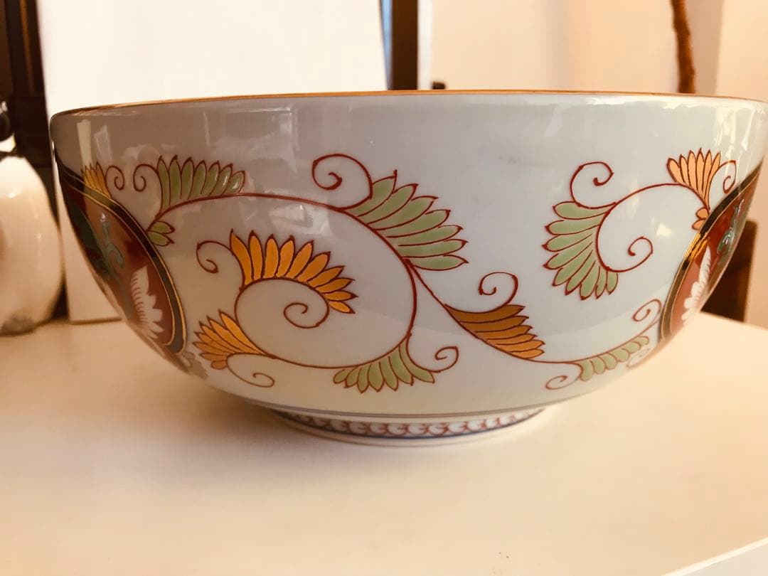 世那大平　昭和其泉　極錦金彩古伊万里 有田焼 昭和年製 深皿 深鉢