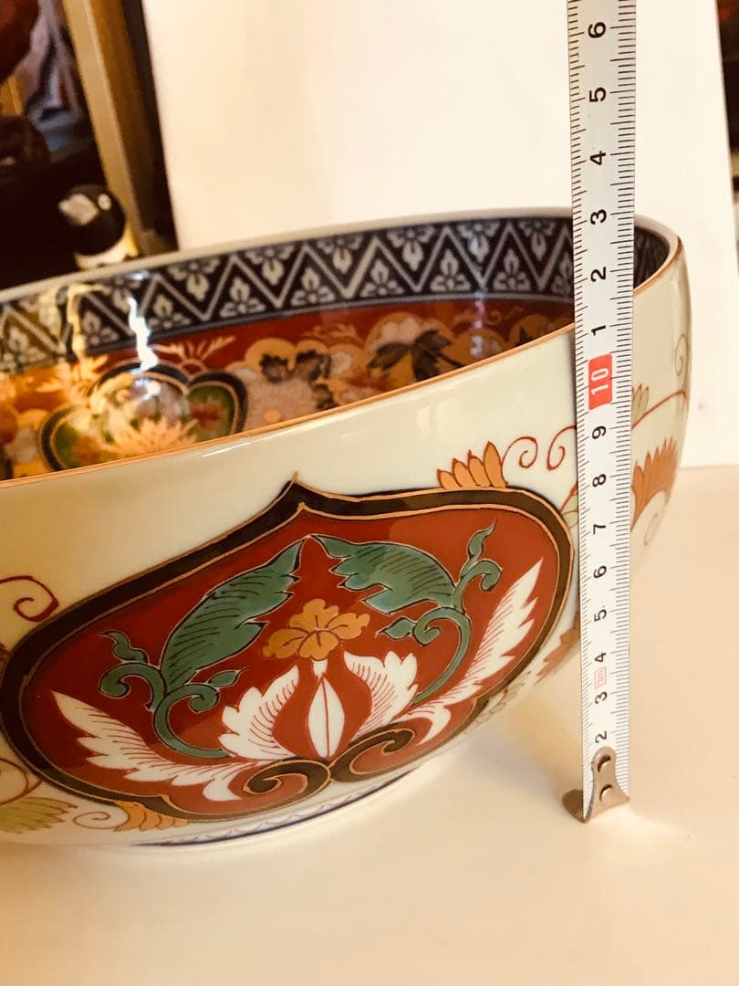 世那大平　昭和其泉　極錦金彩古伊万里 有田焼 昭和年製 深皿 深鉢