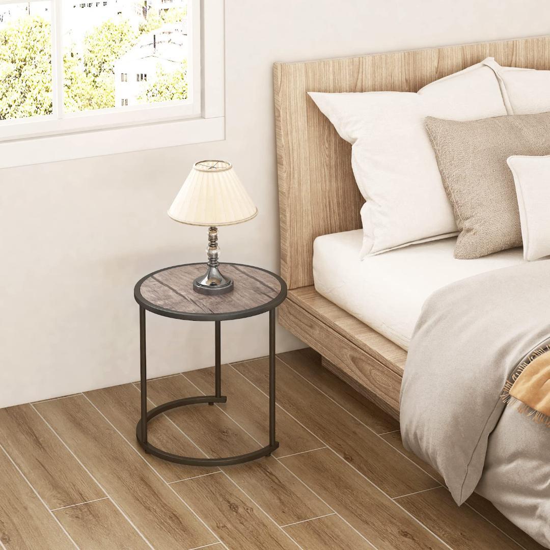 レトロシックな2-in-1入れ子テーブルセット - ヴィンテージ風