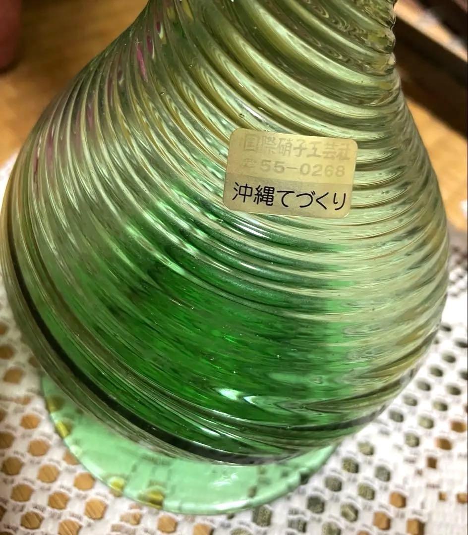 ガラス　朝顔　置物　夏小物　琉球ガラス　硝子　花　沖縄　手作り