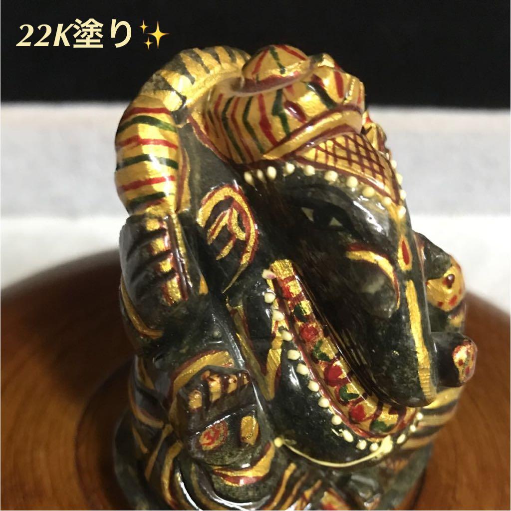 ★特選オンリー１★夢を叶える象【ブラウンアベンチュリン極上手彫りガネーシャ】❤️