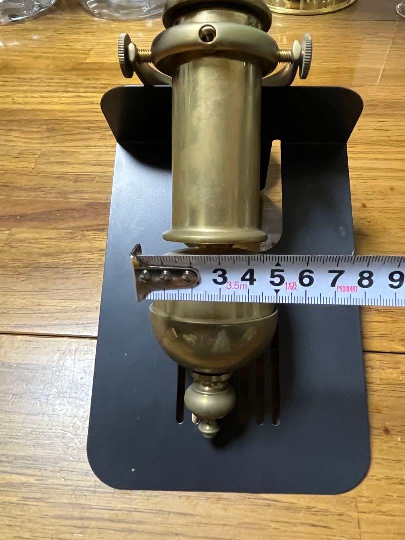 セール　希少　ヴィンテージ　アンティーク 真鍮製　壁掛けオイルランプ