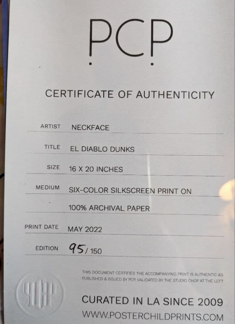 NECKFACE 150部限定 シルクスクリーン アートポスター - メルカリ