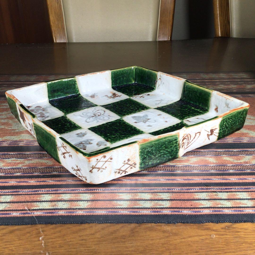 芸術うー特価』 たち吉 織部焼 角皿 (菱形) 取皿 5枚 大皿 - メルカリ