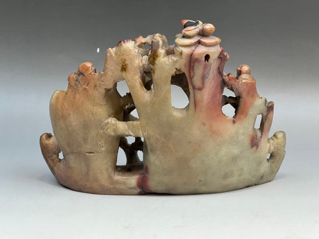 珍品］寿山石 置物 中国古董送料込み - メルカリ