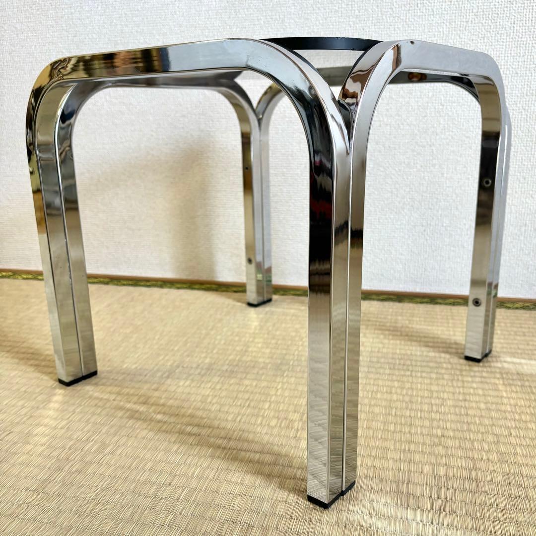 ミッドセンチュリー アイアンフレーム コーヒーテーブル ガラステーブル レトロ