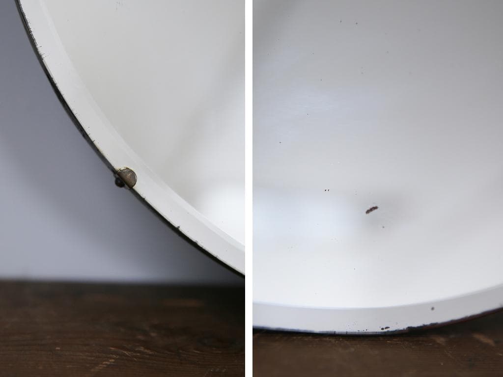 英国アンティーク壁掛けカッティングミラー/ベベルドミラー/鏡(85-257-3)