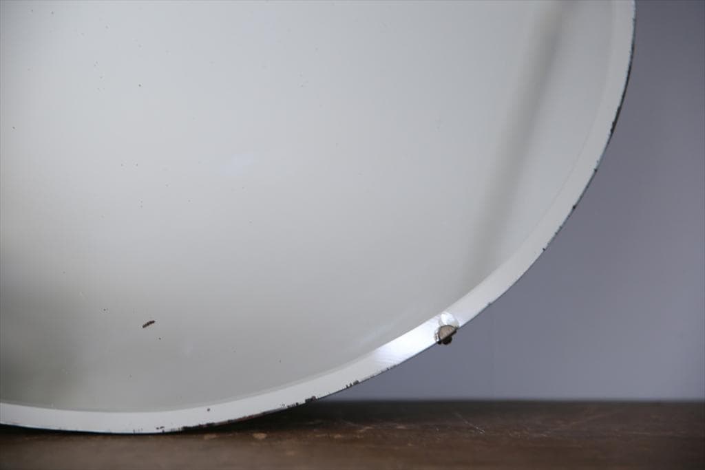 英国アンティーク壁掛けカッティングミラー/ベベルドミラー/鏡(85-257-3)