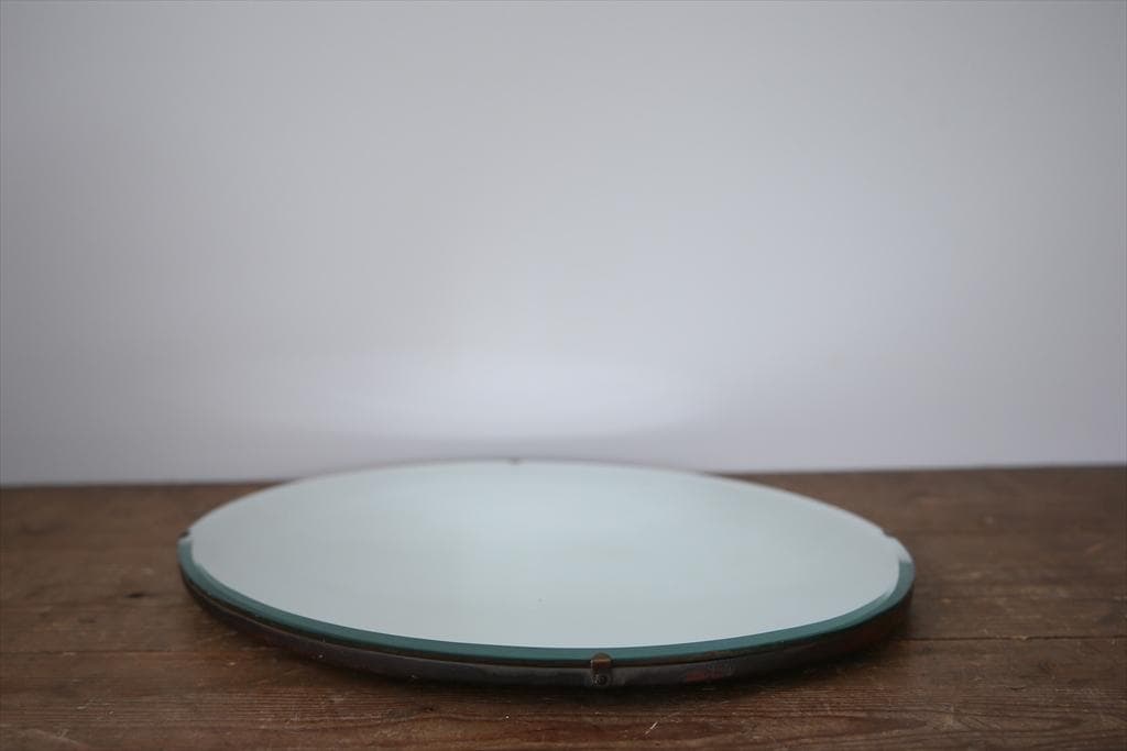 英国アンティーク壁掛けカッティングミラー/ベベルドミラー/鏡(85-257-3)