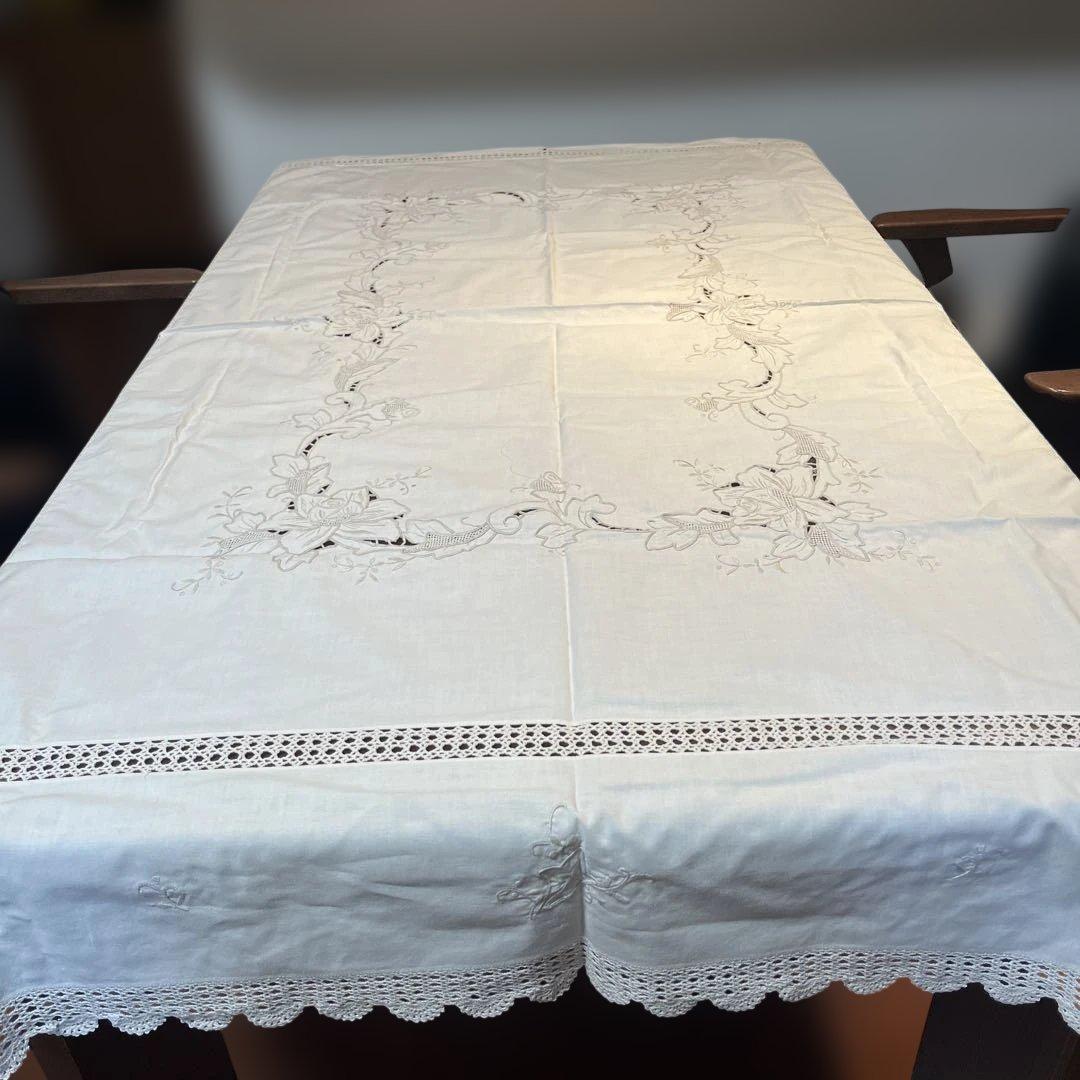 スワトウ刺繍テーブルクロス - メルカリ