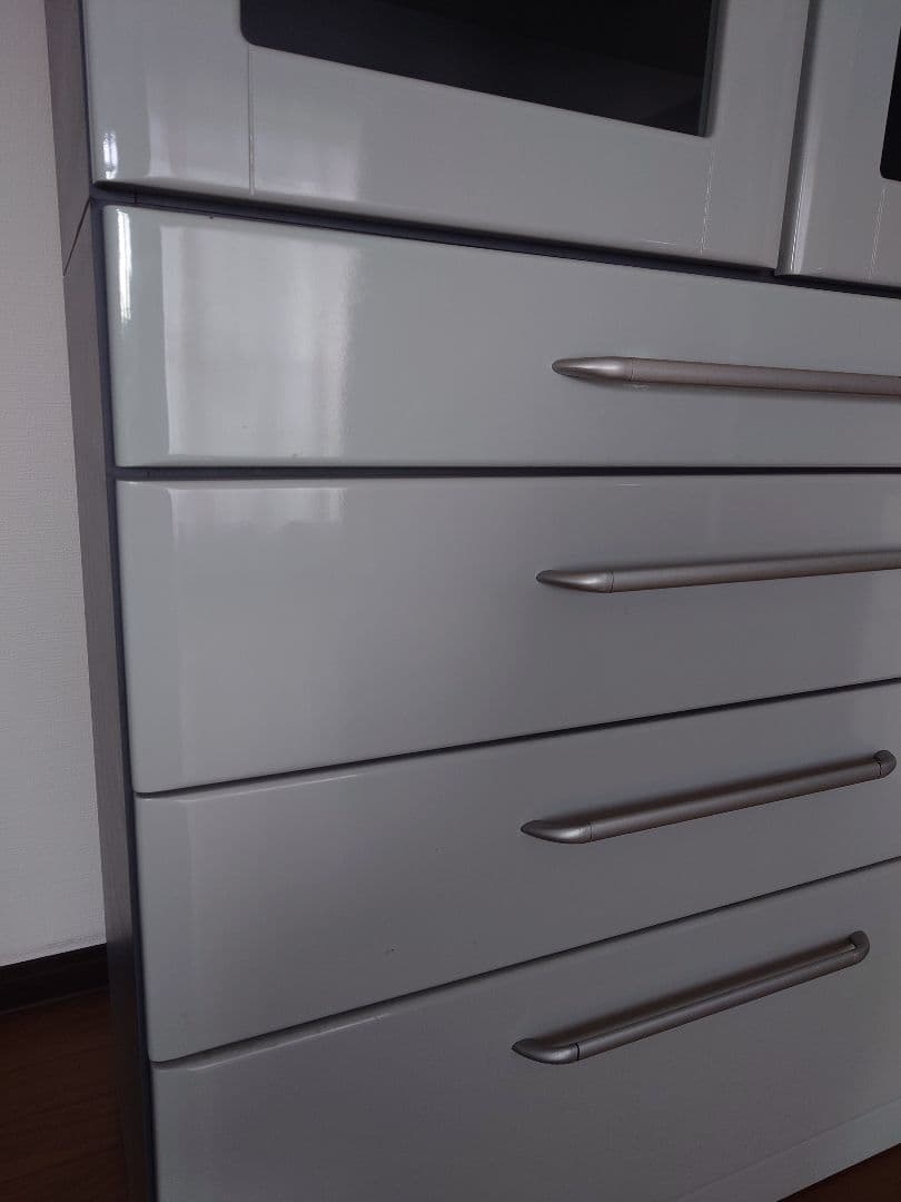 【引取り2/25まで】食器棚 キッチンボード ライトグレー ニトリ