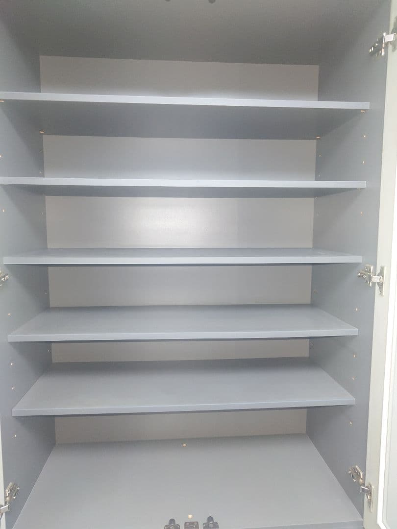 【引取り2/25まで】食器棚 キッチンボード ライトグレー ニトリ