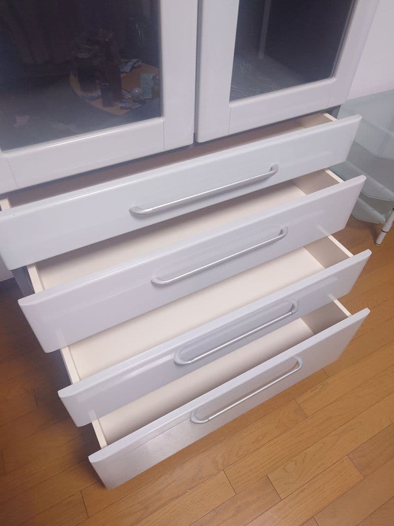 【引取り2/25まで】食器棚 キッチンボード ライトグレー ニトリ