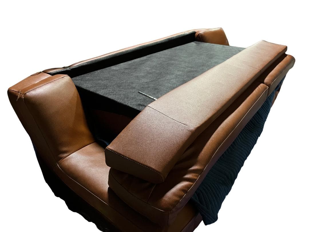 二人掛け ソファ レザー調 キャメル色 美品