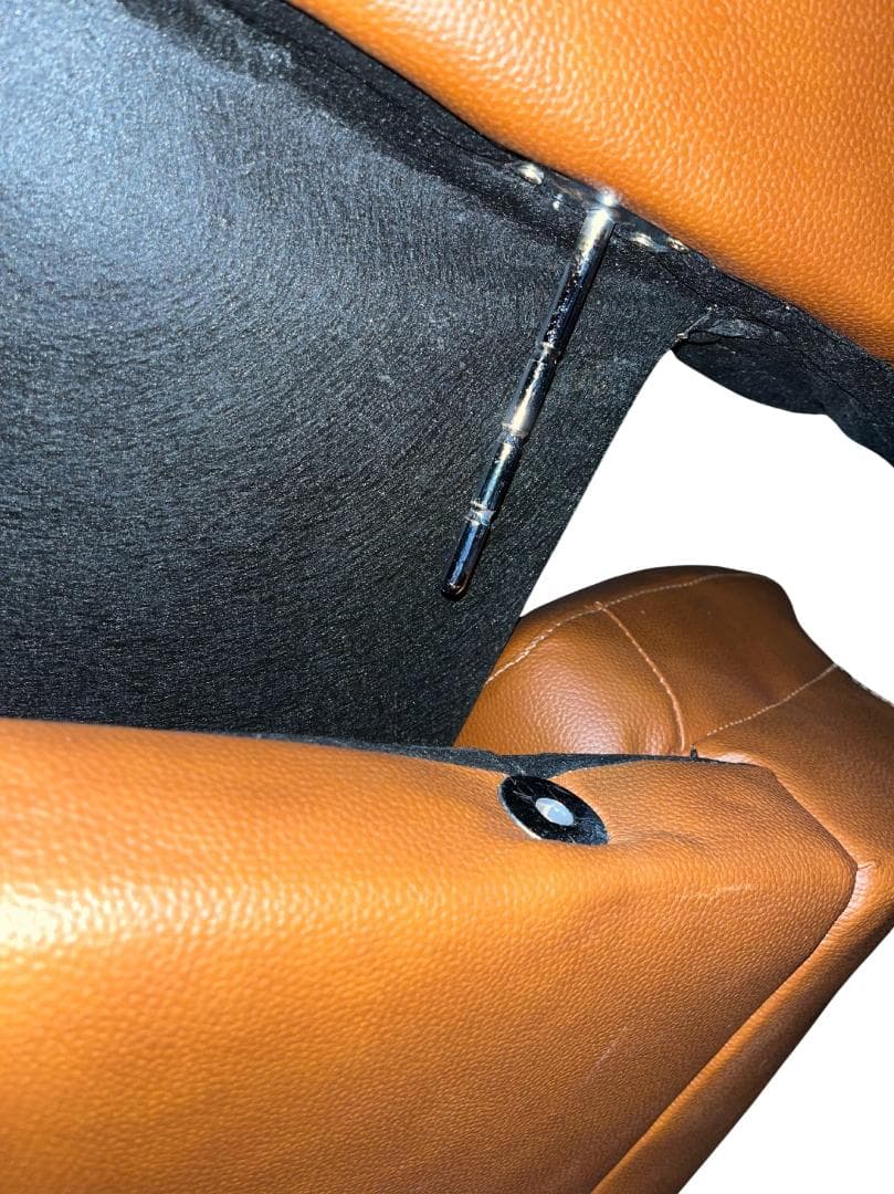 二人掛け ソファ レザー調 キャメル色 美品