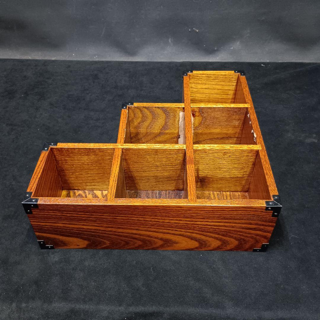 欅木製 階段型ラック