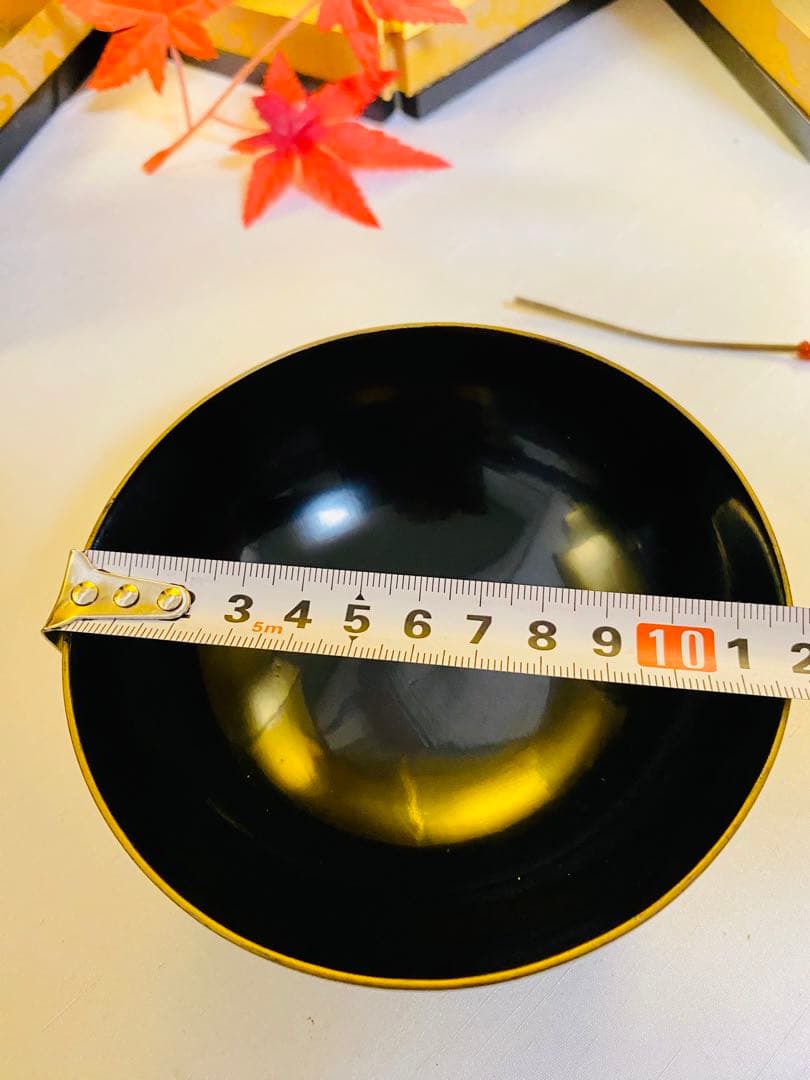 輪島塗木製　お椀　吸物椀　骨董　時代蒔絵 縁起鶴　お正月の用意に☆5脚G30 ⓶