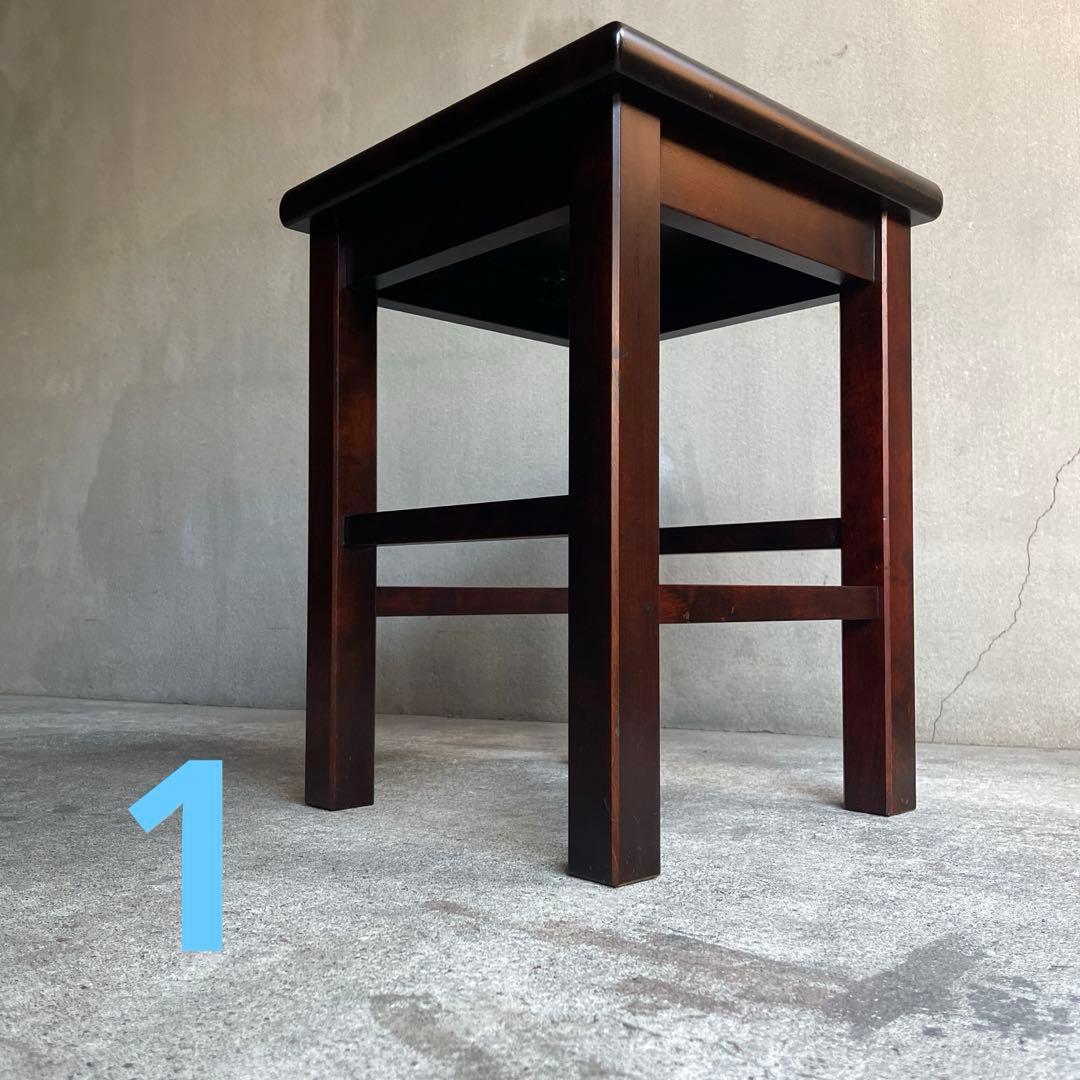 北海道民芸家具　樺材スツール　オールドヴィンテージ