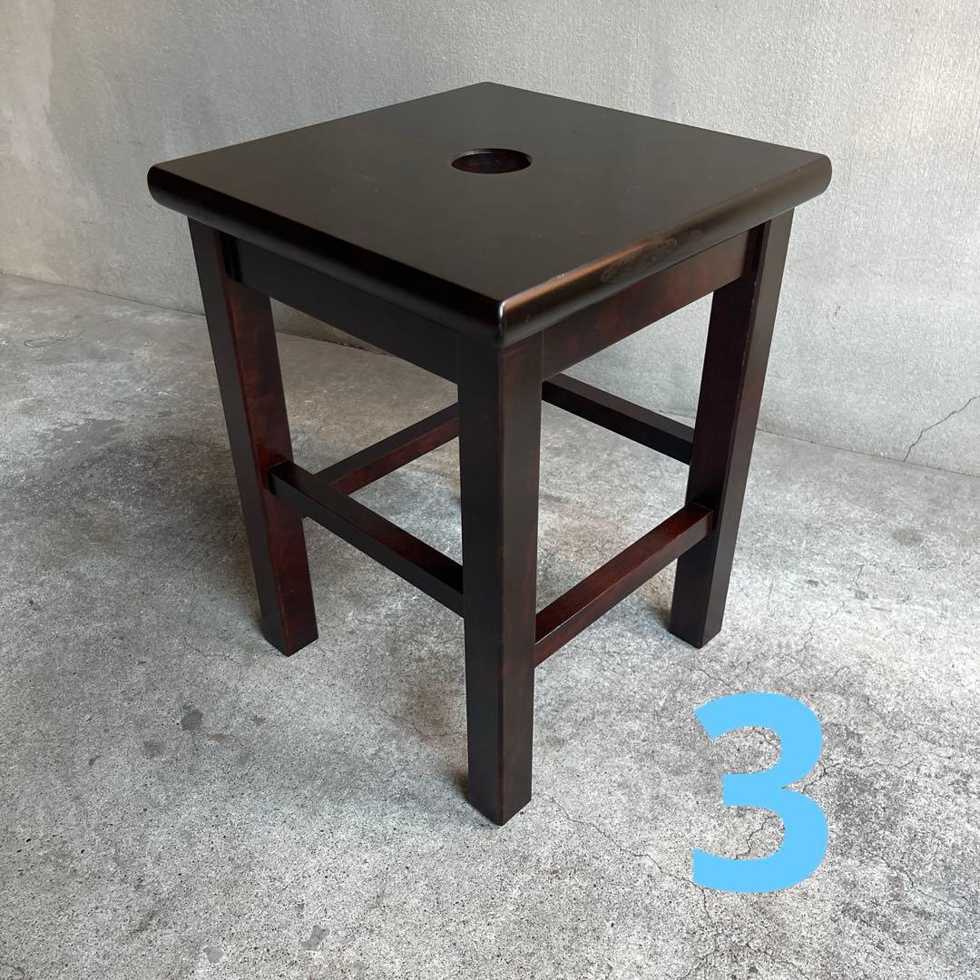 北海道民芸家具　樺材スツール　オールドヴィンテージ