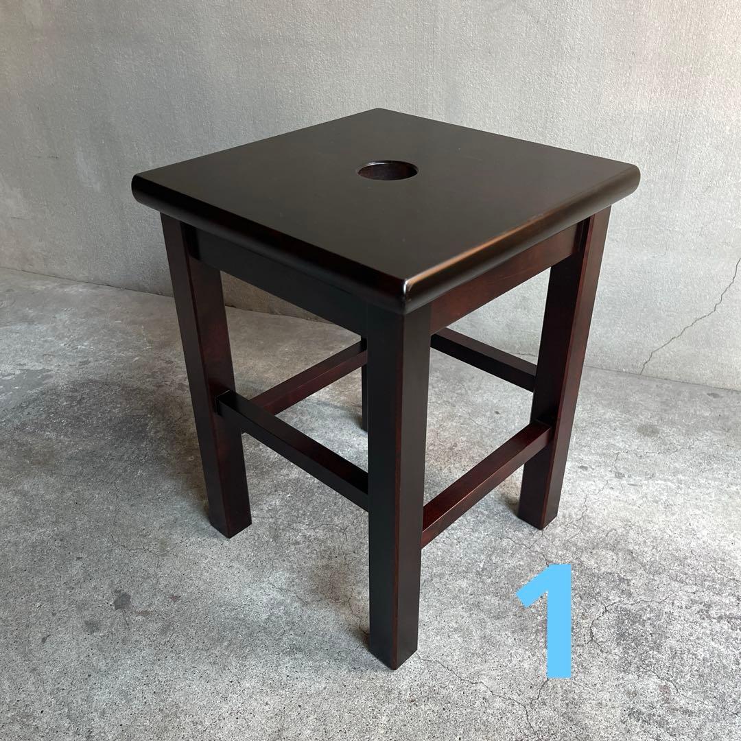 北海道民芸家具　樺材スツール　オールドヴィンテージ