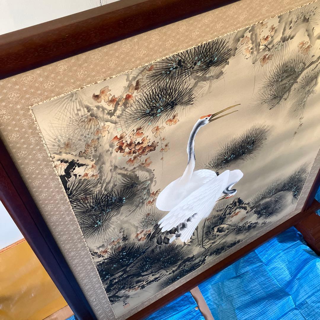 最終値下げ‼️希少・華麗‼️縁起物‼️和風衝立　アンティーク　レトロ