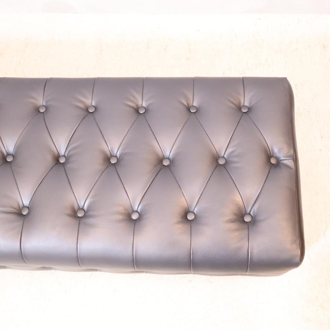 クラシック ルクラス 本革 スツール ベンチ 腰掛け 足置き オットマン