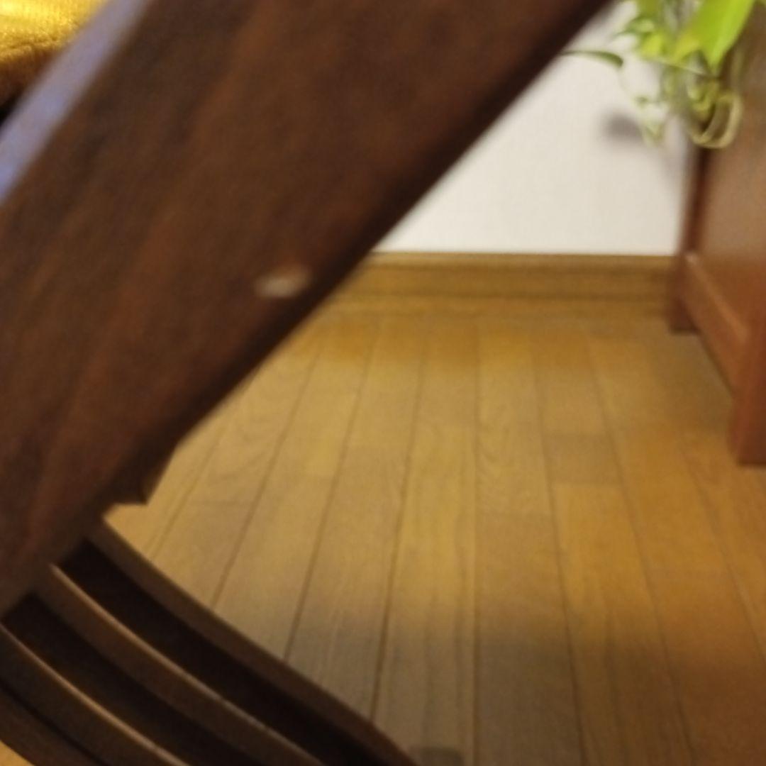 イタリア伝統家具アンティークサヴォナローラ折りたたみチェアブラウンリング装飾