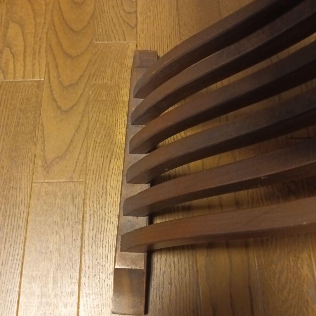 イタリア伝統家具アンティークサヴォナローラ折りたたみチェアブラウンリング装飾