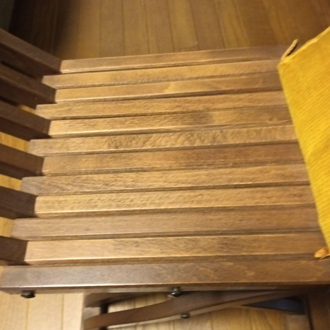 イタリア伝統家具アンティークサヴォナローラ折りたたみチェアブラウンリング装飾