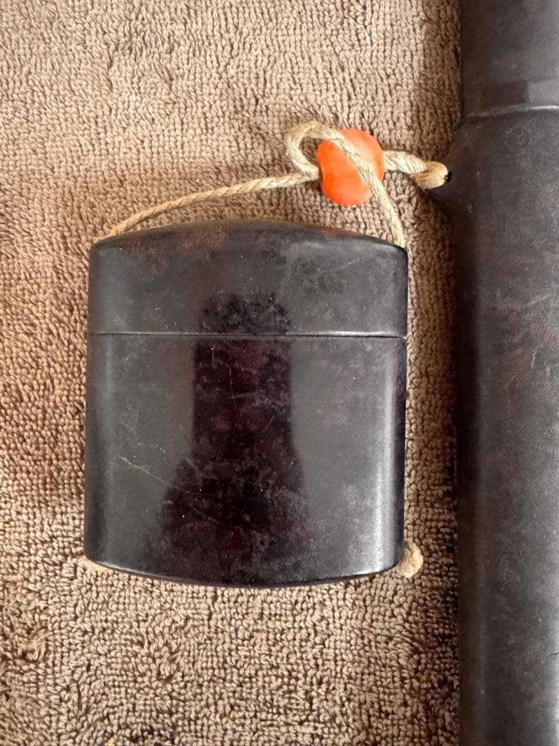 煙管 煙管筒 刻み煙草入れ セット 骨董品 喫煙具 当時物 緒締玉付き