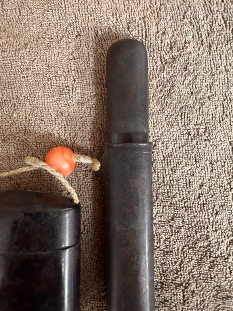 煙管 煙管筒 刻み煙草入れ セット 骨董品 喫煙具 当時物 緒締玉付き