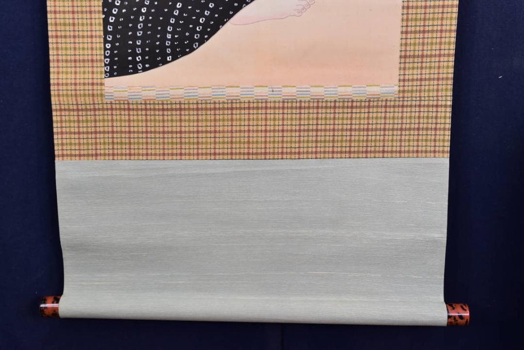 【真作】光龍/湯上り美人図/掛軸☆宝船☆AA-976