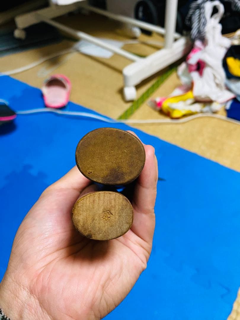 出刃包丁 2種類。佐文作　水牛角柄　出刃包丁 刃度　21cmと　16.5cm