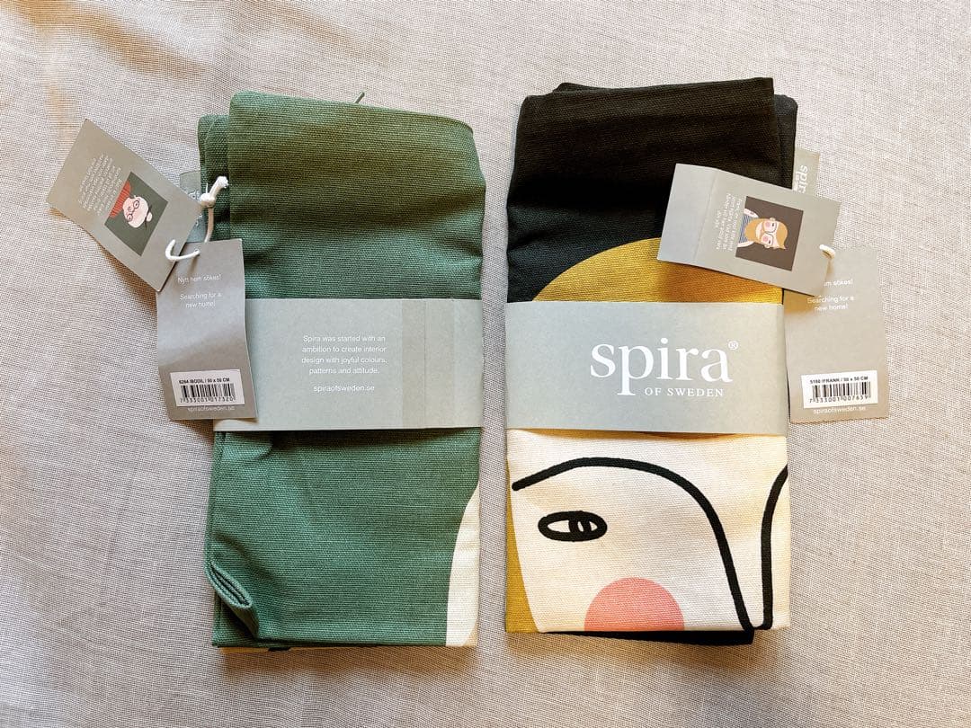 【新品・未使用】Spira of Sweden クッションカバー 2枚セット