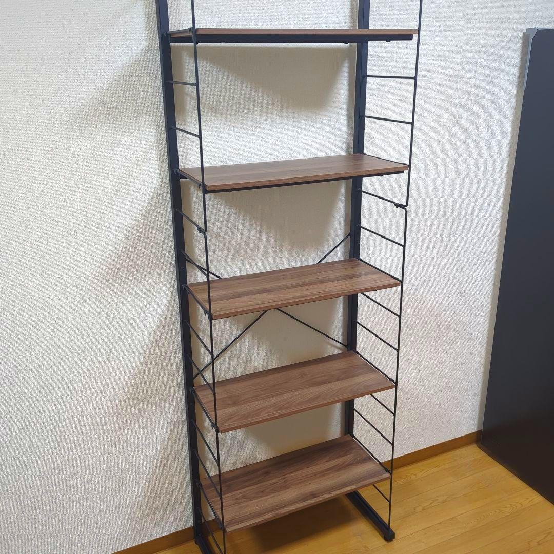 ニトリ 突っ張り壁面収納Nポルダ 幅60cm ミドルブラウン