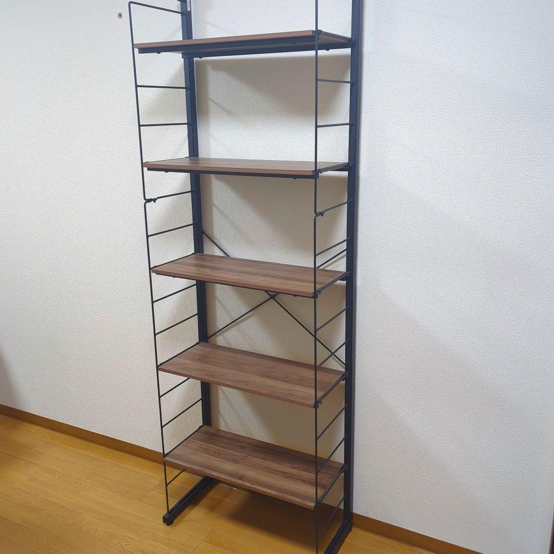 ニトリ 突っ張り壁面収納Nポルダ 幅60cm ミドルブラウン