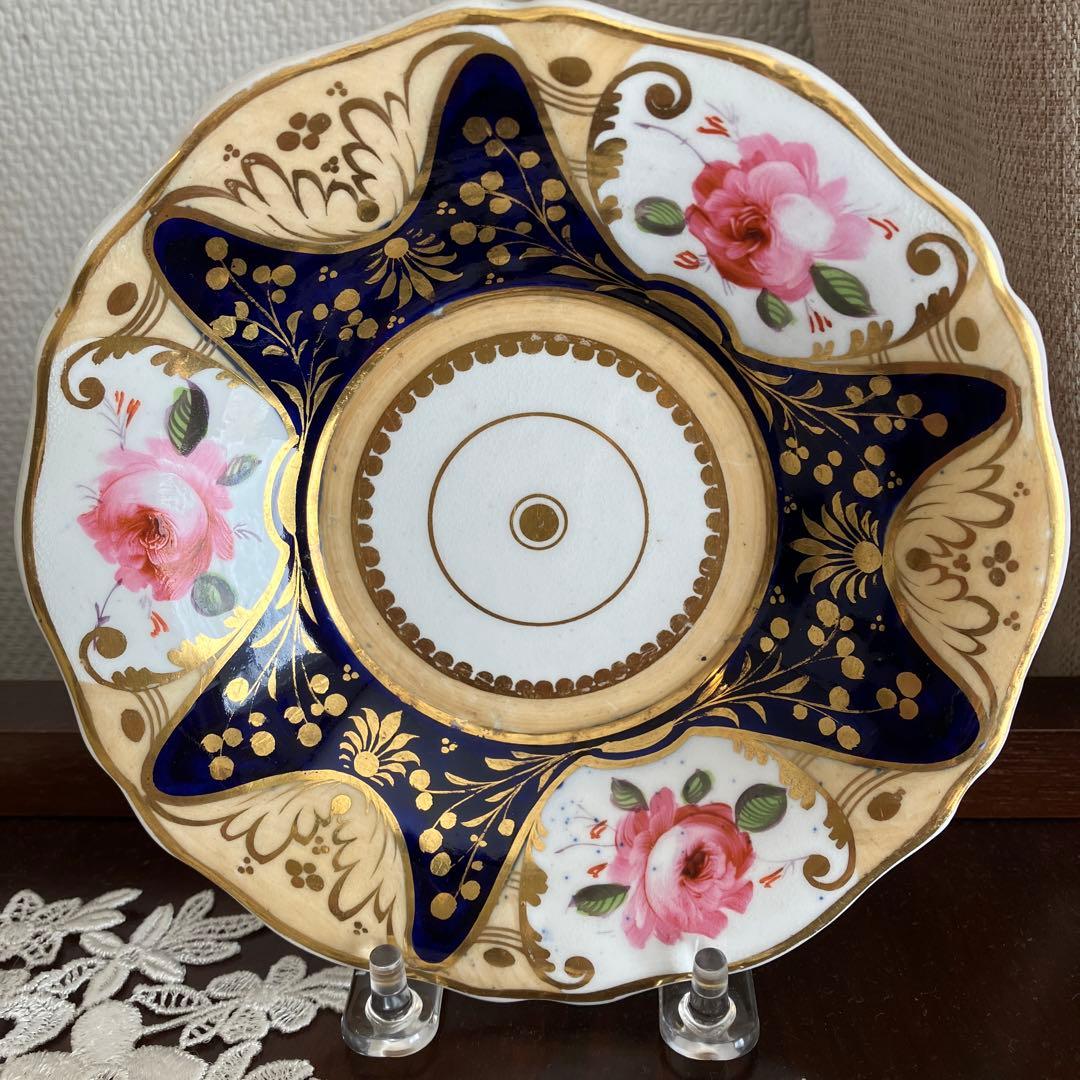 英国アンティーク　稀少イェーツ　薔薇のトゥルートリオ