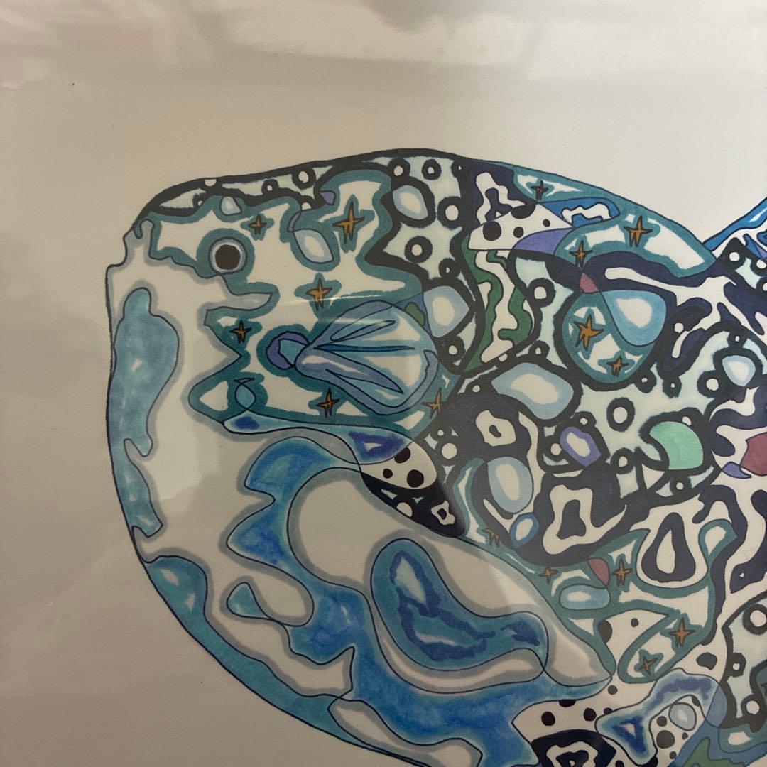 マンボウ　絵画　ドローイング