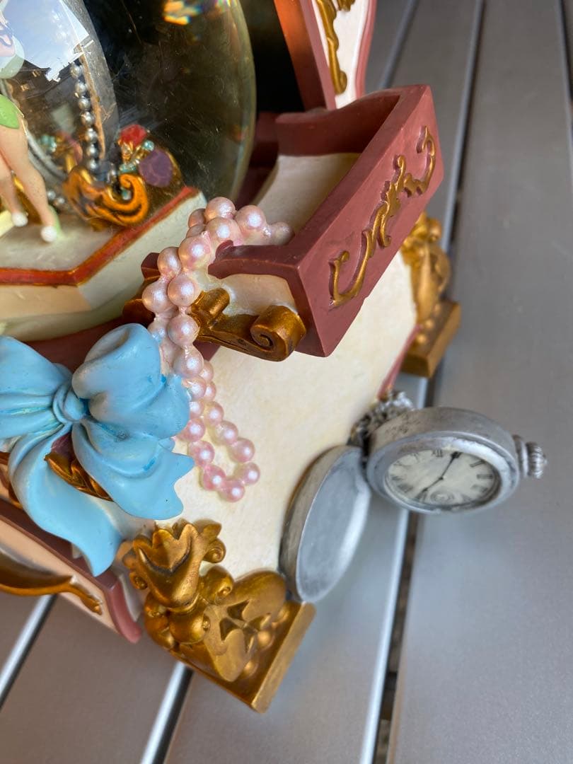 ティンカーベル　スノードーム型オルゴール　ディズニー　オルゴール　スノードーム